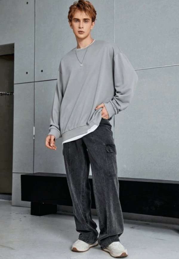 Men Low-Rise Stretchable Cargo Jeans - Image 4
